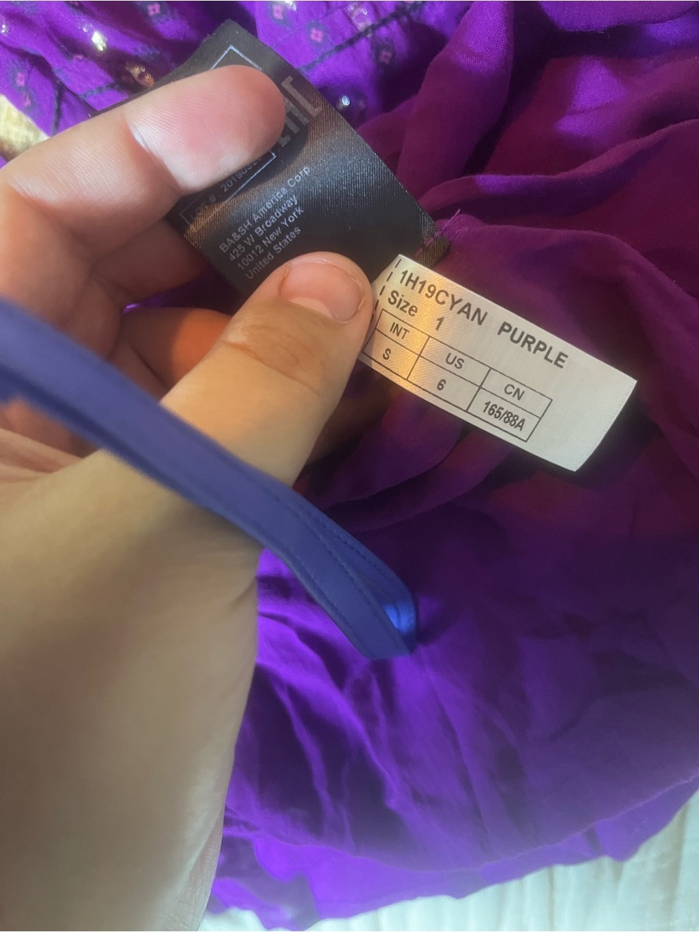BA&SH Cyana Balloon-Sleeve Midi
Dress in Purple Size S - Picture 9 of 10